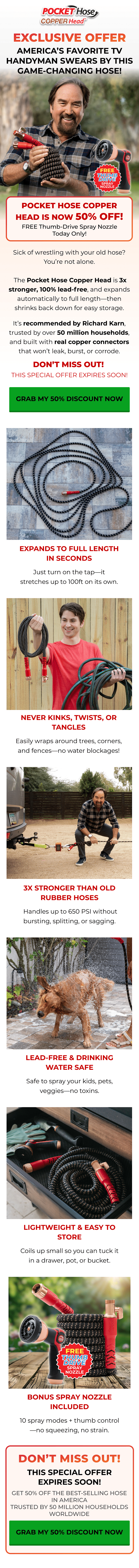 50% OFF the Best-Selling Hose in America
